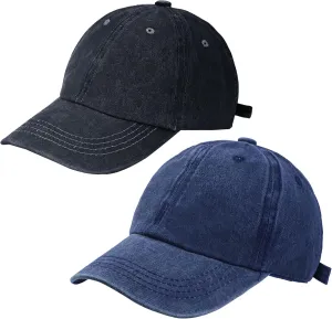 Kids Distresed-Washed Baseball Hat Infant Toddler Baby Boy Girl Hats Distresed for 2-8 Years