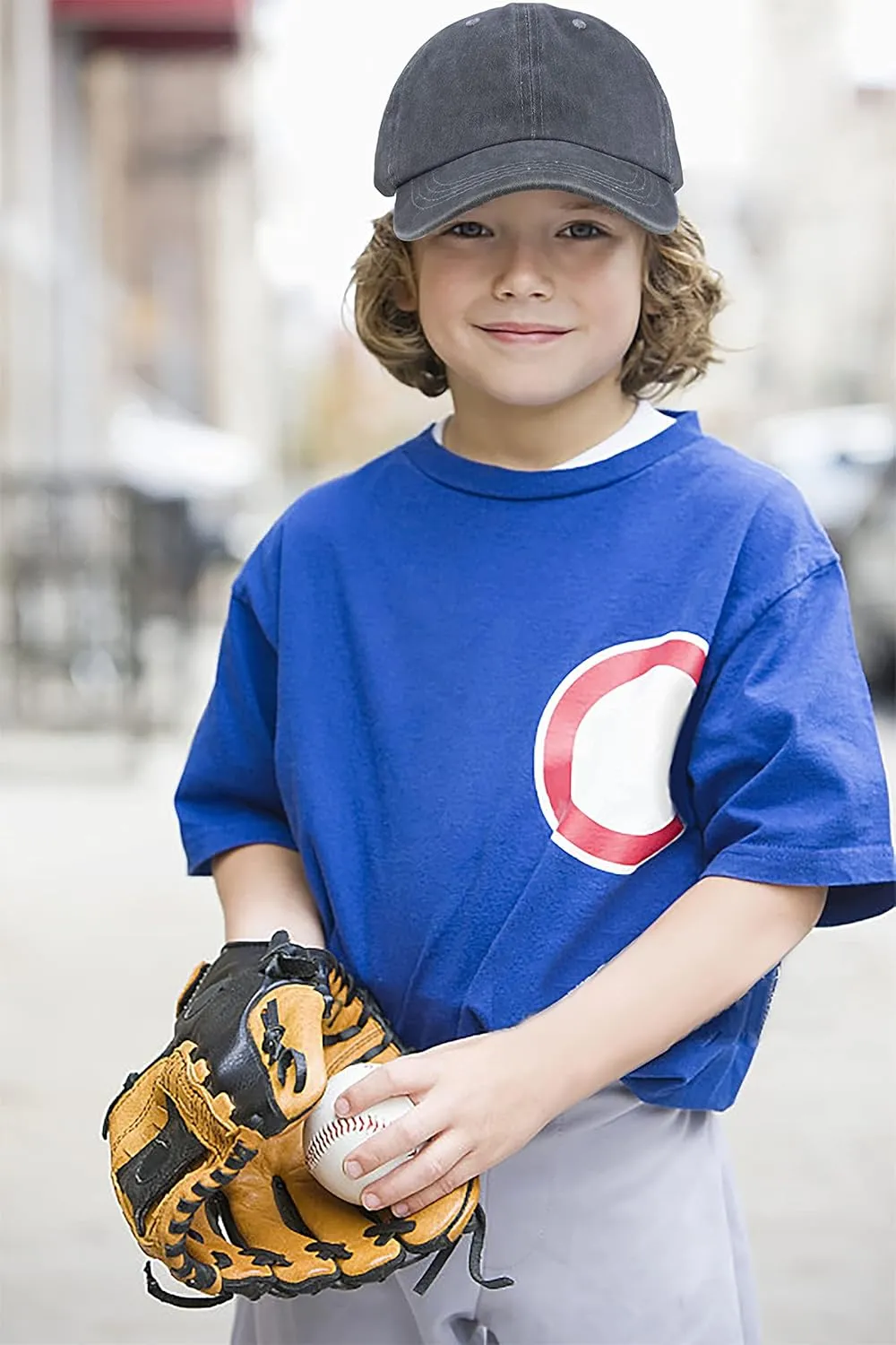 Kids Distresed-Washed Baseball Hat Infant Toddler Baby Boy Girl Hats Distresed for 2-8 Years