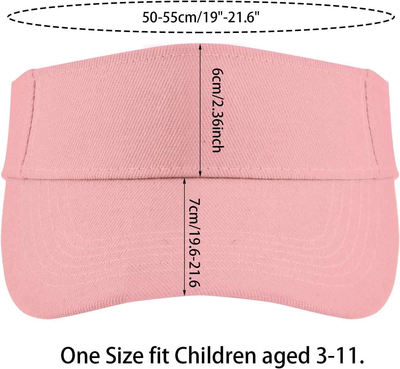 Kids Girls Boys Visor Sports Athletic Sun Visor Hats Adjustable Cotton Tennis Golf Visor Hat Beach Hat Baseball Cap