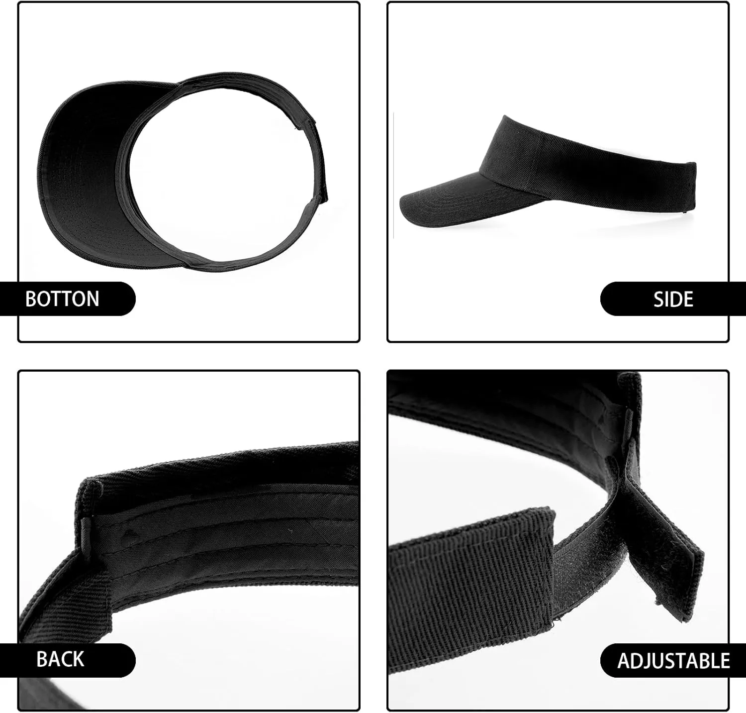 Kids Girls Boys Visor Sports Athletic Sun Visor Hats Adjustable Cotton Tennis Golf Visor Hat Beach Hat Baseball Cap