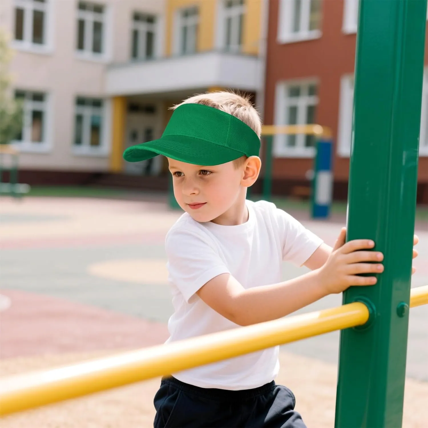 Kids Girls Boys Visor Sports Athletic Sun Visor Hats Adjustable Cotton Tennis Golf Visor Hat Beach Hat Baseball Cap