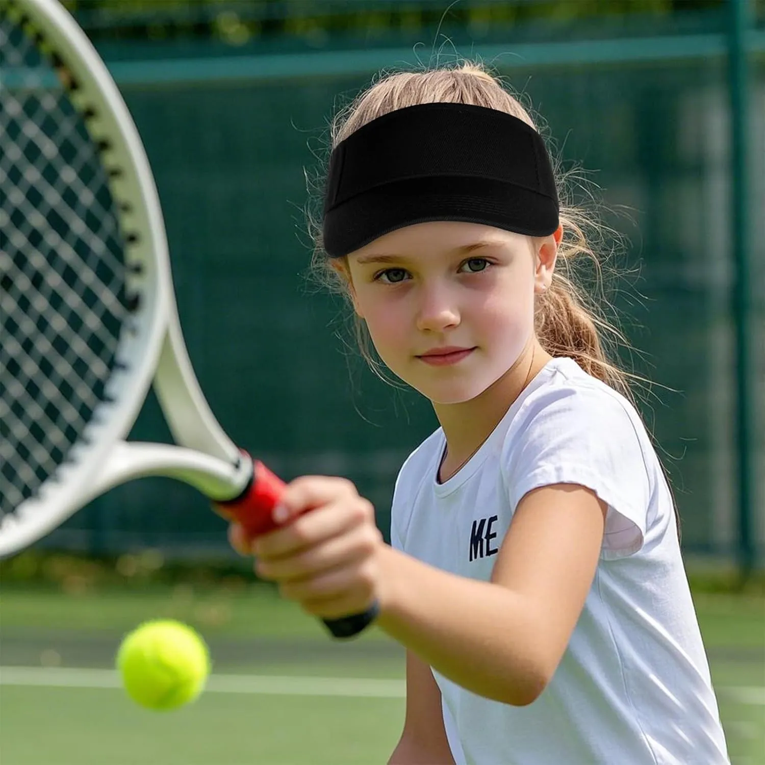 Kids Girls Boys Visor Sports Athletic Sun Visor Hats Adjustable Cotton Tennis Golf Visor Hat Beach Hat Baseball Cap