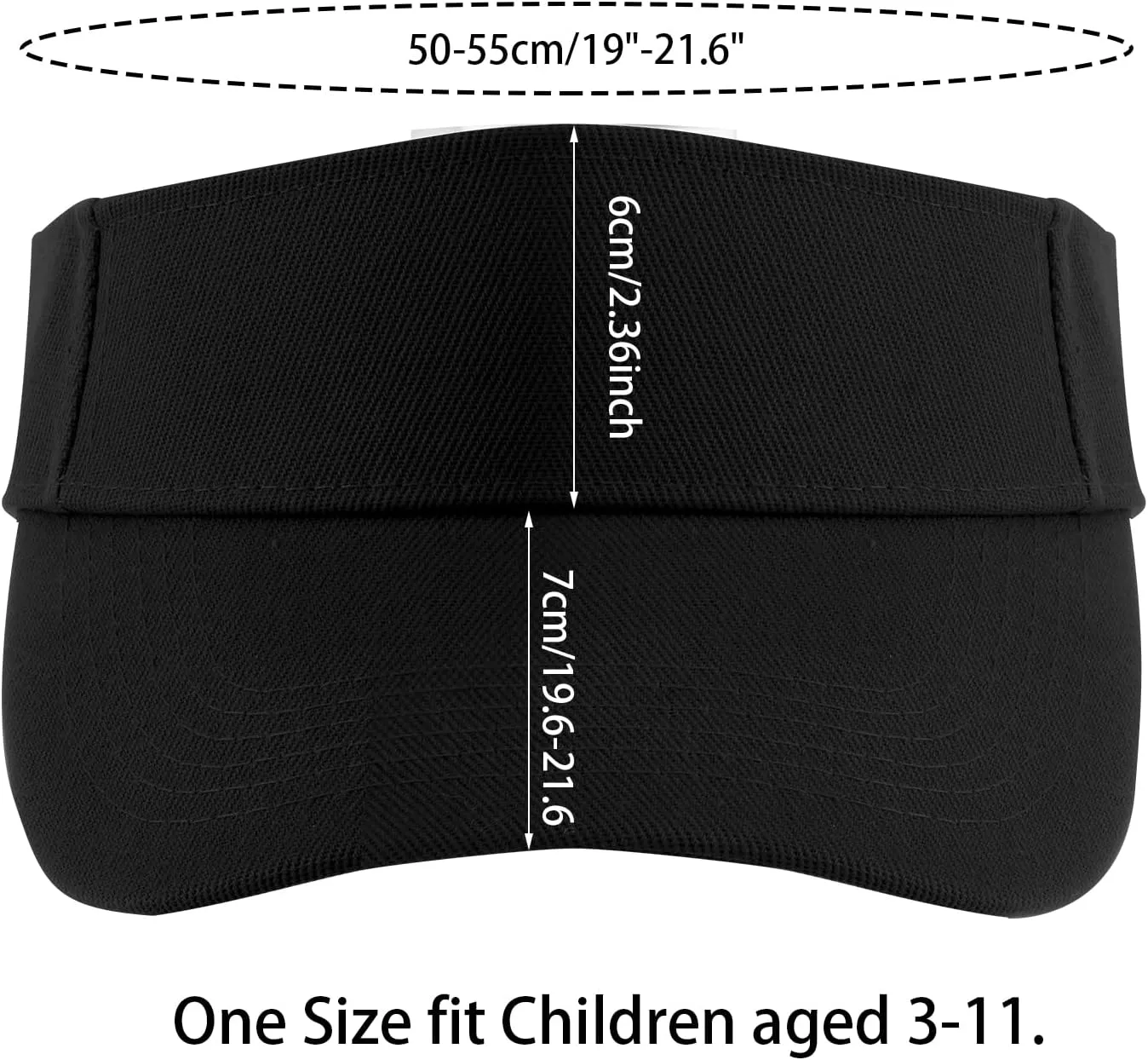 Kids Girls Boys Visor Sports Athletic Sun Visor Hats Adjustable Cotton Tennis Golf Visor Hat Beach Hat Baseball Cap