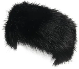 LA CARRIE Faux Fur Headband with Stretch Women's Winter Earwarmer Earmuff