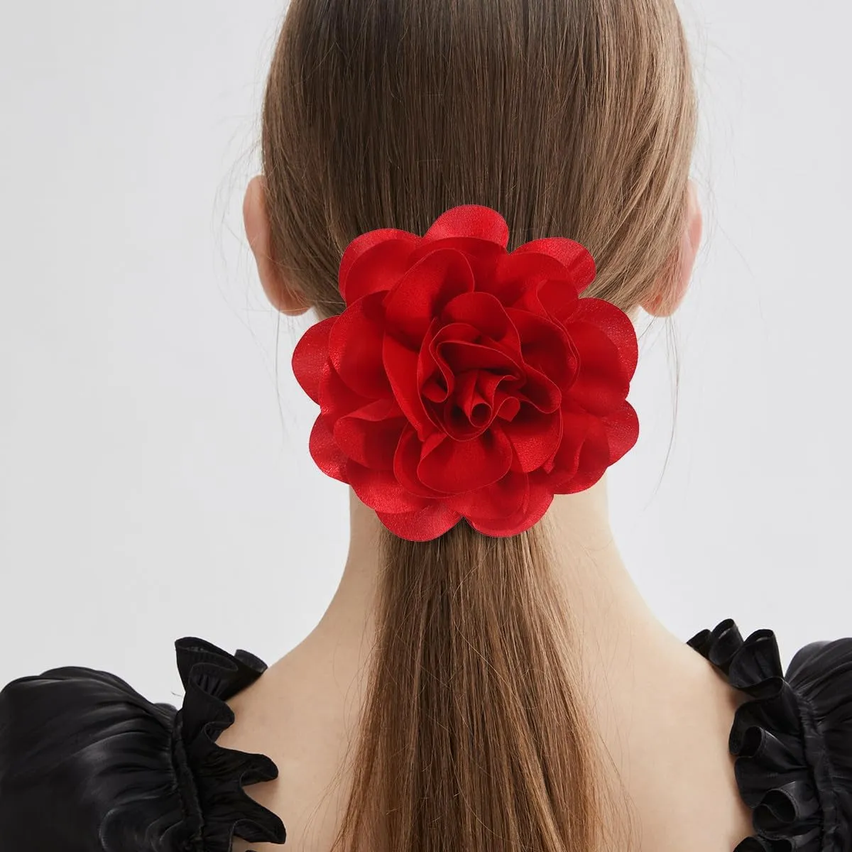 Large Rose Flower Brooches and Pins for Women | Rose Flower Hair Clips for Women, Lapel Pins for Women | Brooch for Women Dresses | Hat Pins for Women, Flower Hair, Pin for Clothes