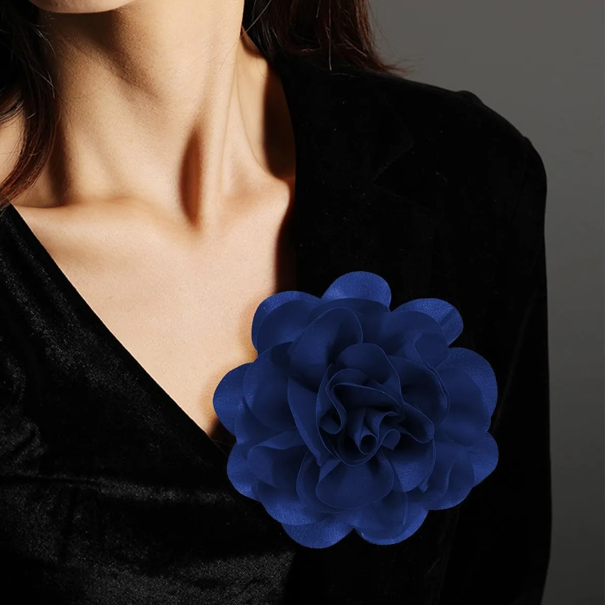 Large Rose Flower Brooches and Pins for Women | Rose Flower Hair Clips for Women, Lapel Pins for Women | Brooch for Women Dresses | Hat Pins for Women, Flower Hair, Pin for Clothes
