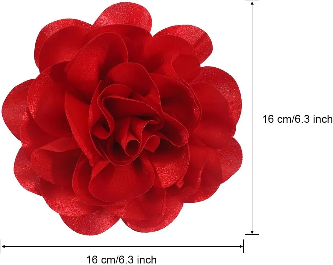 Large Rose Flower Brooches and Pins for Women | Rose Flower Hair Clips for Women, Lapel Pins for Women | Brooch for Women Dresses | Hat Pins for Women, Flower Hair, Pin for Clothes