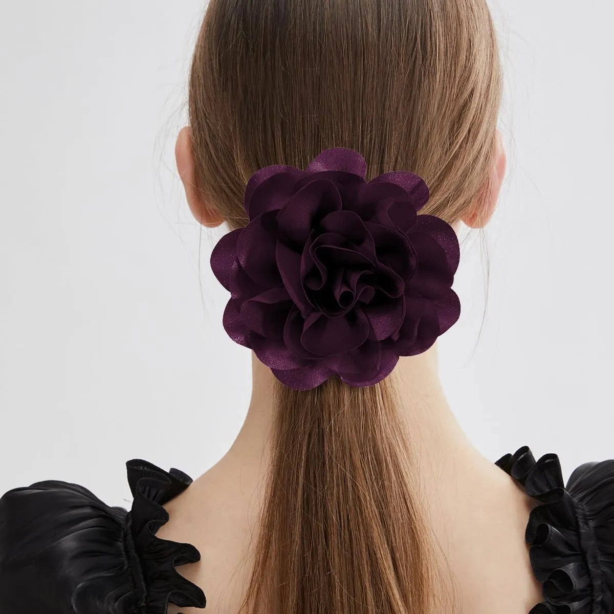 Large Rose Flower Brooches and Pins for Women | Rose Flower Hair Clips for Women, Lapel Pins for Women | Brooch for Women Dresses | Hat Pins for Women, Flower Hair, Pin for Clothes