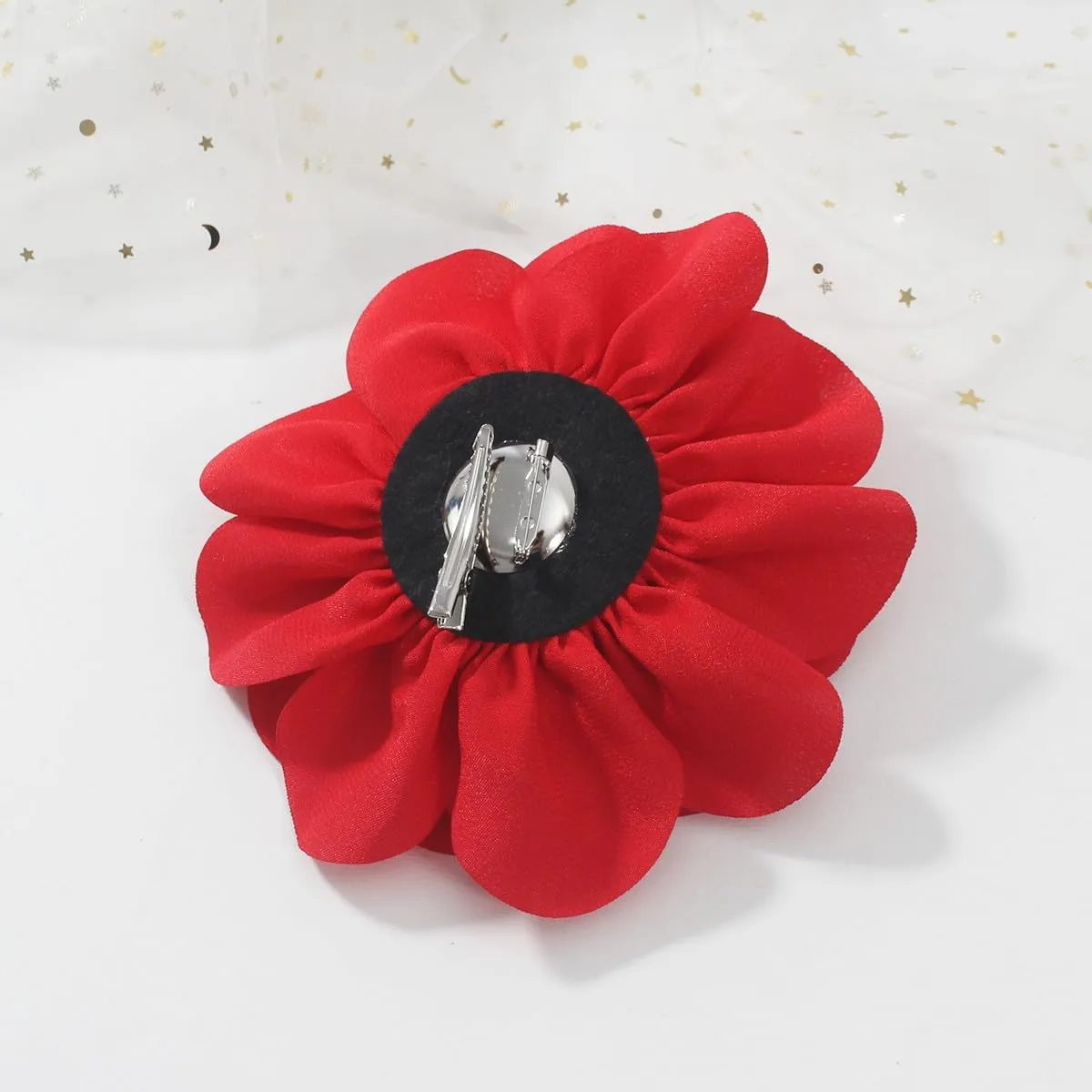 Large Rose Flower Brooches and Pins for Women | Rose Flower Hair Clips for Women, Lapel Pins for Women | Brooch for Women Dresses | Hat Pins for Women, Flower Hair, Pin for Clothes