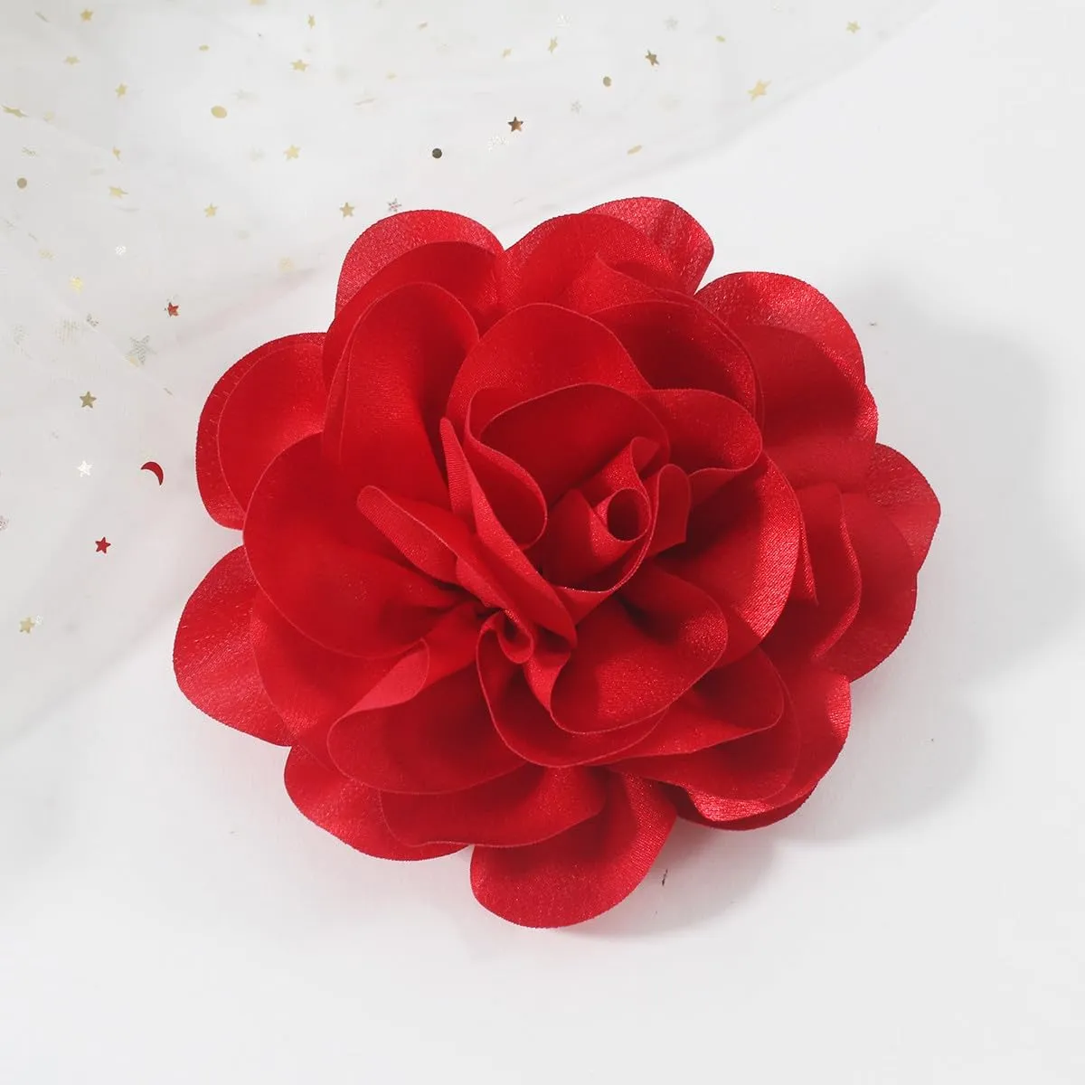 Large Rose Flower Brooches and Pins for Women | Rose Flower Hair Clips for Women, Lapel Pins for Women | Brooch for Women Dresses | Hat Pins for Women, Flower Hair, Pin for Clothes