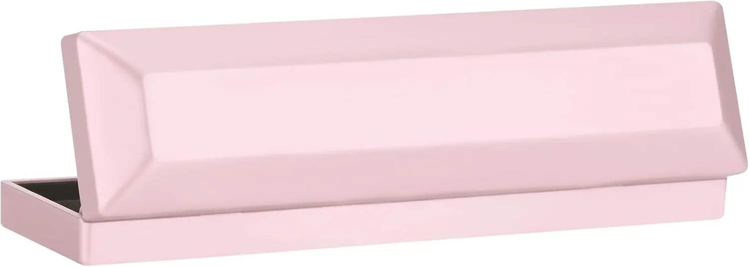 Long Chain Necklace Jewelry Gift Box Case with LED Light, Elegant Velvet Necklace Pendant Bracelet Box for Jewelry Display Wedding Engagment Valentine's Day (Pink)