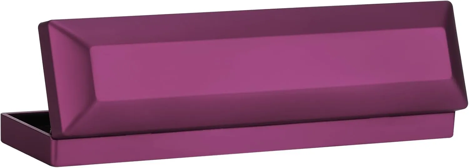 Long Chain Necklace Jewelry Gift Box Case with LED Light, Elegant Velvet Necklace Pendant Bracelet Box for Jewelry Display Wedding Engagment Valentine's Day (Purple)