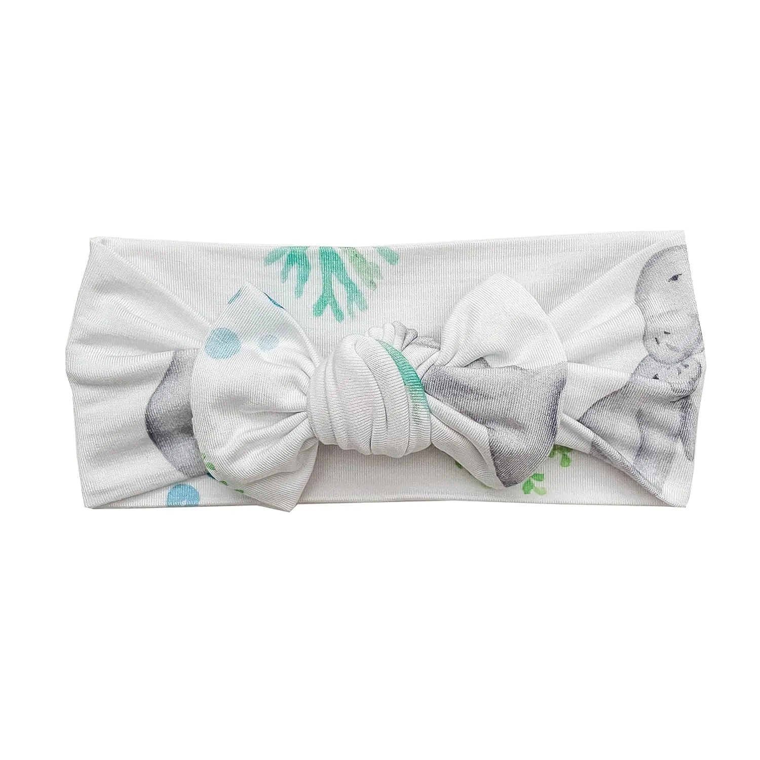 Manatee Ultra Soft Newborn Headband Bow, Viscose from Bamboo with Spandex Stretchy Material