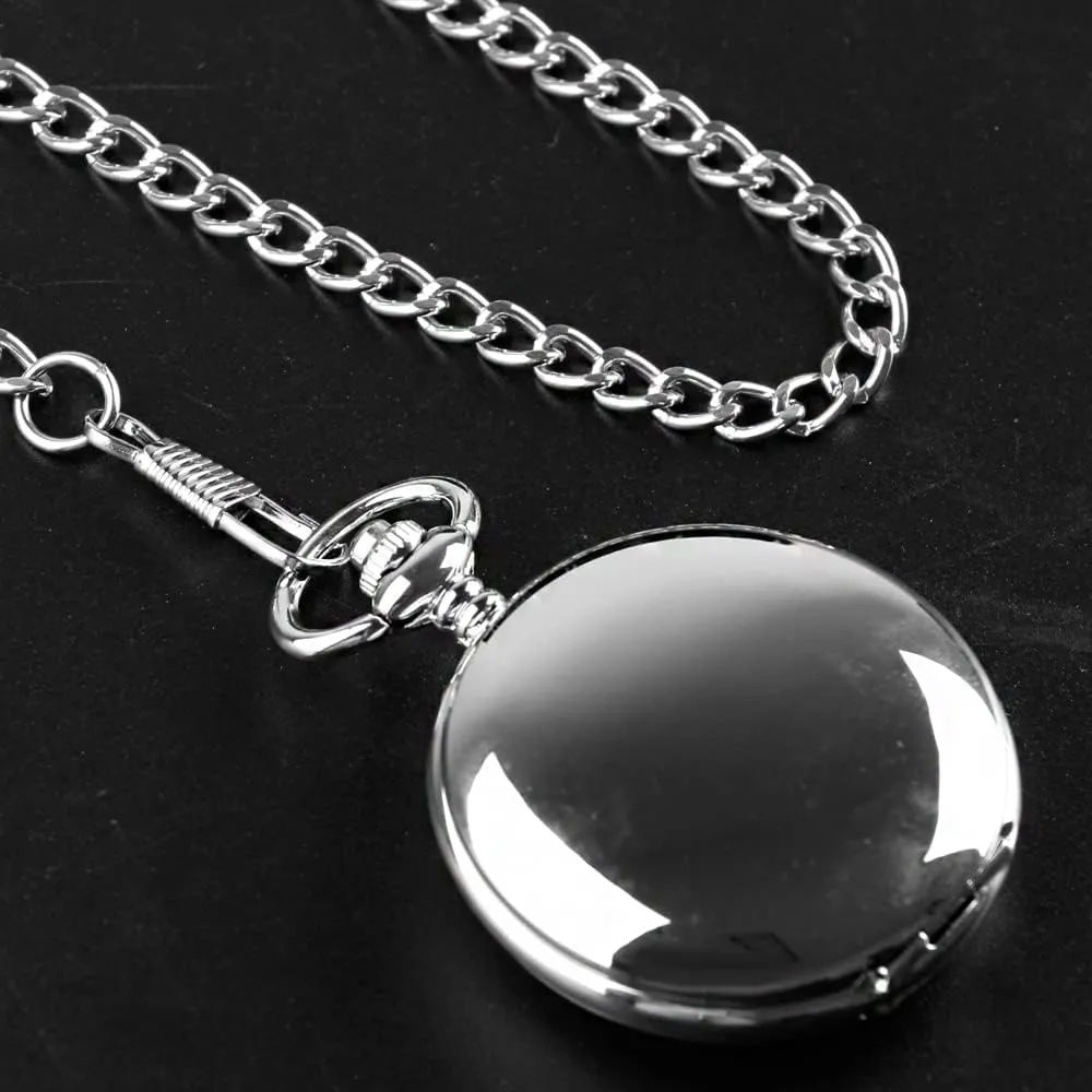 Men's Mechanical Pocket Watch, Roman Numeral Pointer Mechanical Pocket Watches for Men