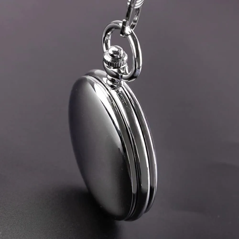 Men's Mechanical Pocket Watch, Roman Numeral Pointer Mechanical Pocket Watches for Men