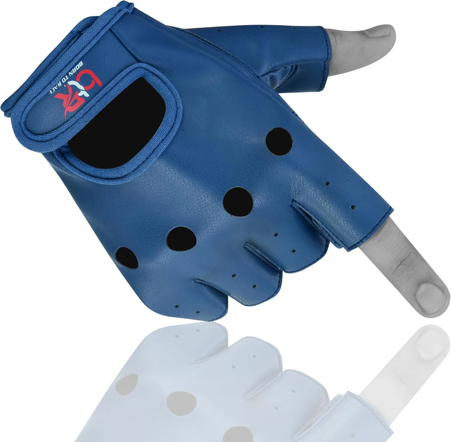 Men's Vegan PU Leather Fingerless Driving Gloves - Motorcycle, Weightlifting, Cycling, and Bus Driver Half-Finger Gloves