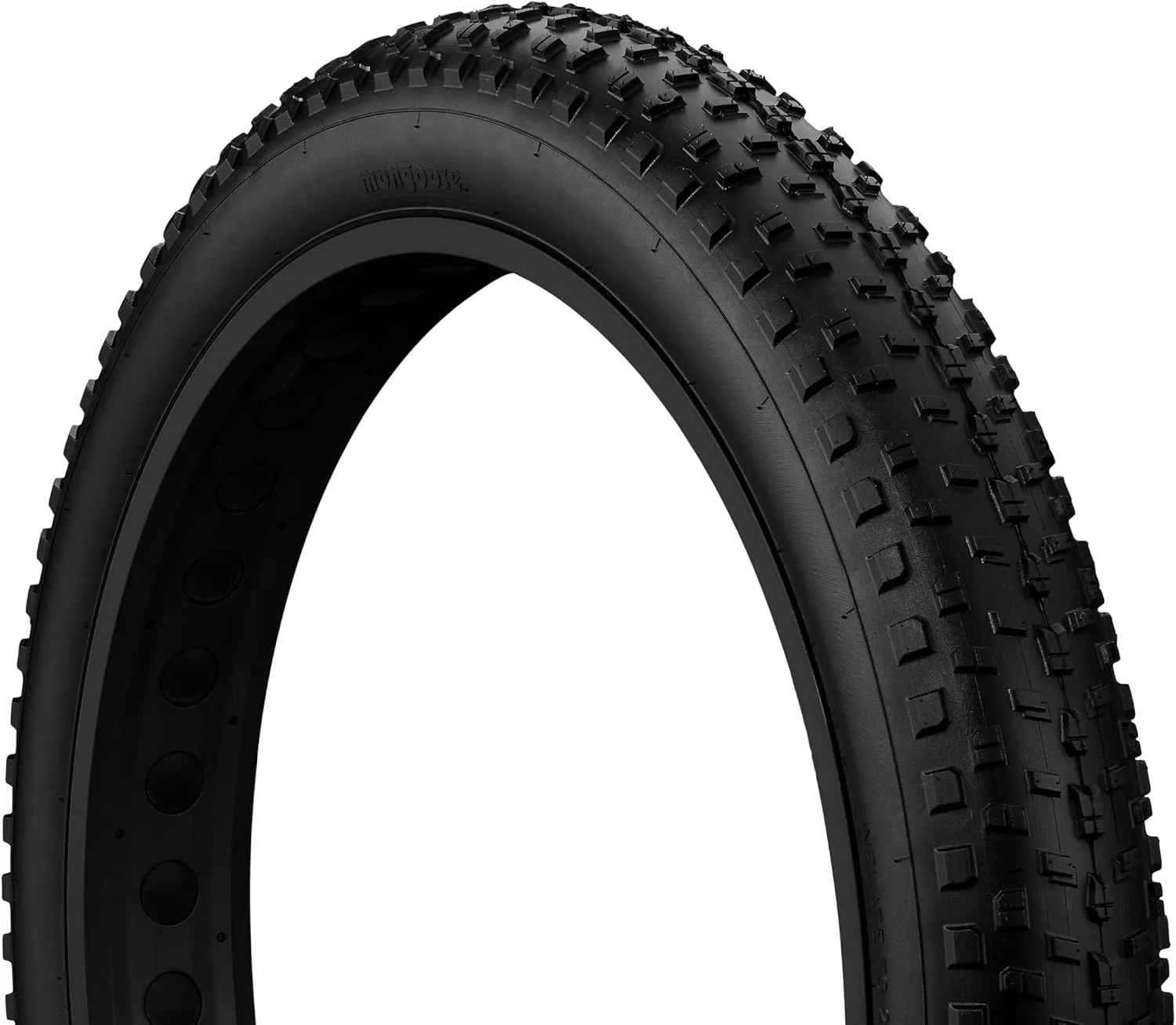 Mongoose Fat Tire Replacement, 20" x 4" or 26" x 4" Fat Tire Bike, Knobby, Puncture Guard, Nylon Inserts Within The Tire for Extra Puncture Resistance, Bicycle Replacement Parts, Black