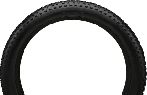 Mongoose Fat Tire Replacement, 20" x 4" or 26" x 4" Fat Tire Bike, Knobby, Puncture Guard, Nylon Inserts Within The Tire for Extra Puncture Resistance, Bicycle Replacement Parts, Black
