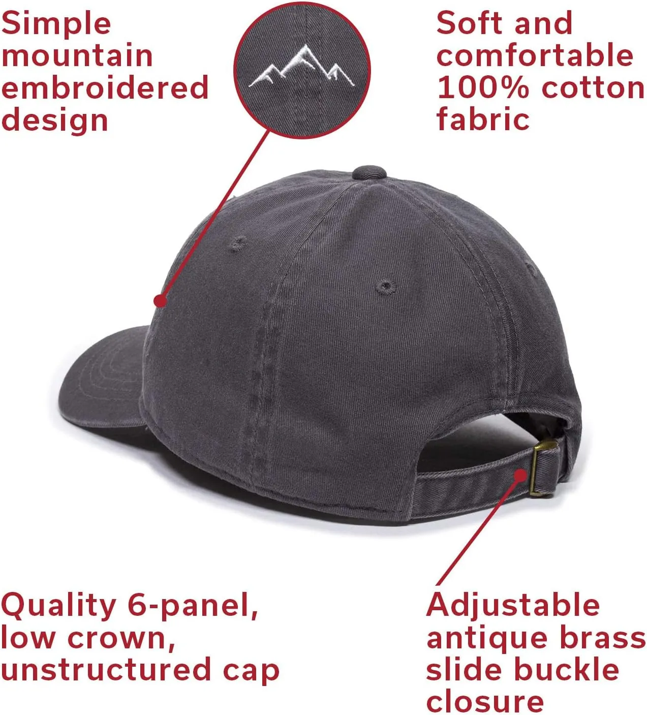 Outdoor Cap Mountain Dad Hat - Unstructured Soft Cotton Cap