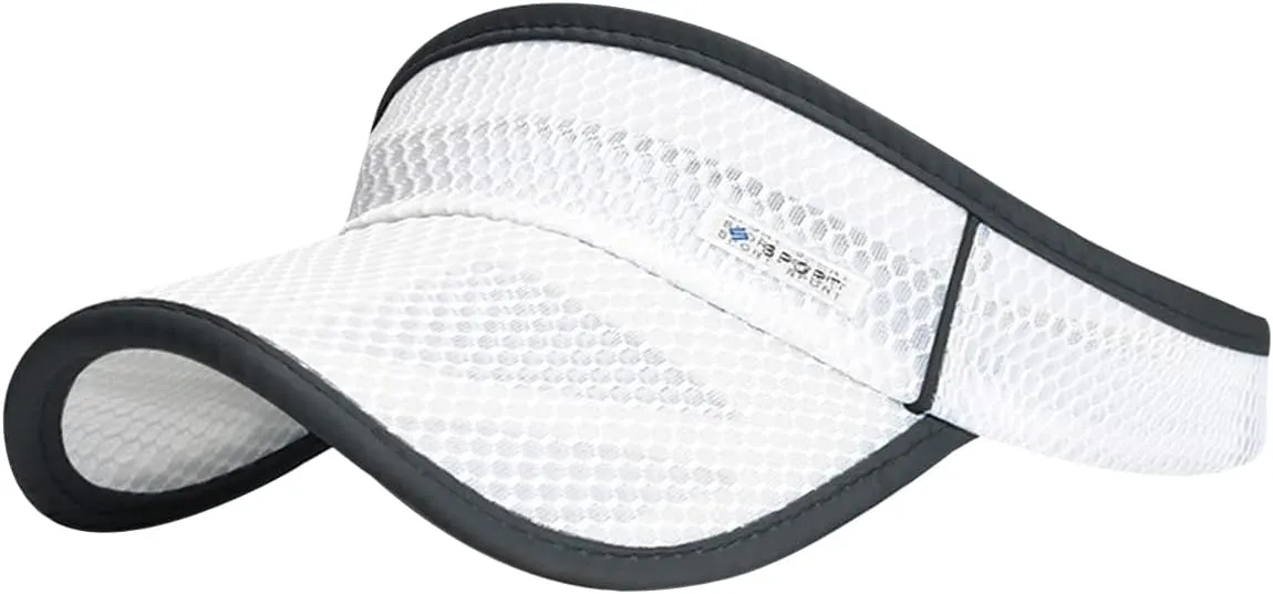 Outdoor Sport Cap Wide Brim UV Protection Breathable Adjustable Baseball Cap for Beach Golf Running Tennis