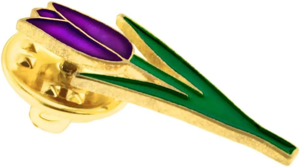 PinMart Flower Trendy Enamel Lapel Pin