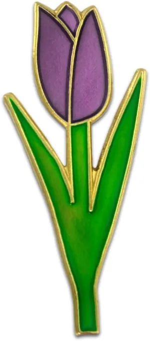 PinMart Flower Trendy Enamel Lapel Pin