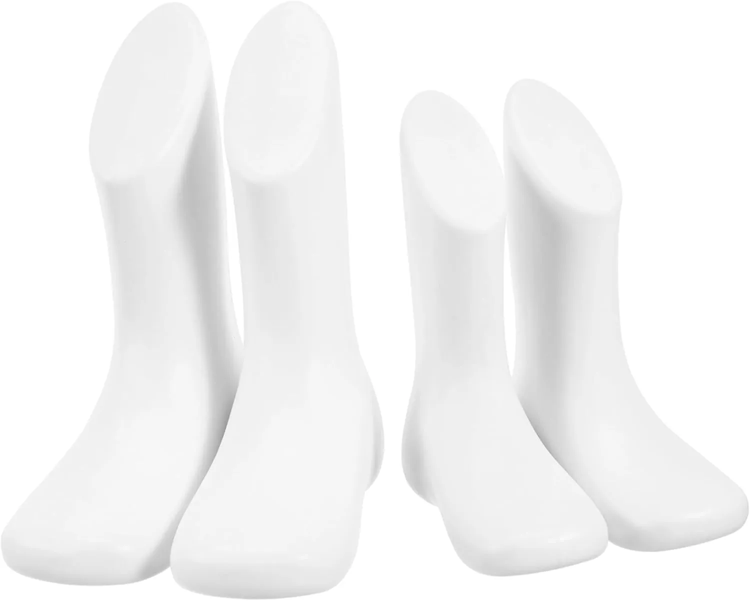 Professional Retail Foot Mannequin 4 Pack Toddler Foot Model Smooth Surface for Socks and Shoes