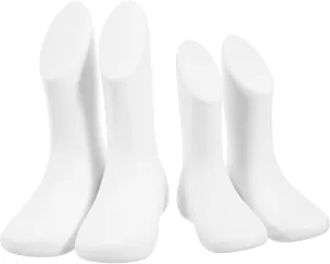 Professional Retail Foot Mannequin 4 Pack Toddler Foot Model Smooth Surface for Socks and Shoes