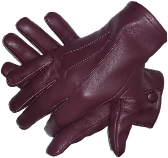 "NA" Men's Dress Driving Genuine Sheep Leather Unlined Gloves
