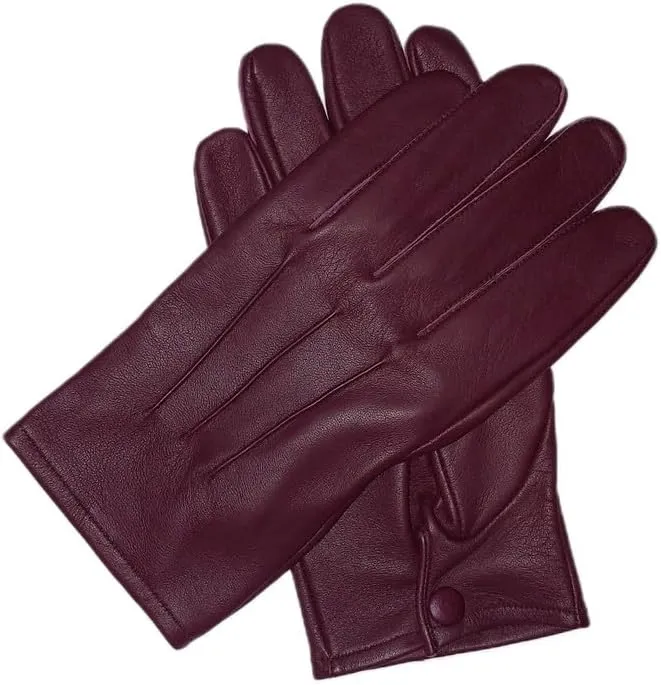 "NA" Men's Dress Driving Genuine Sheep Leather Unlined Gloves