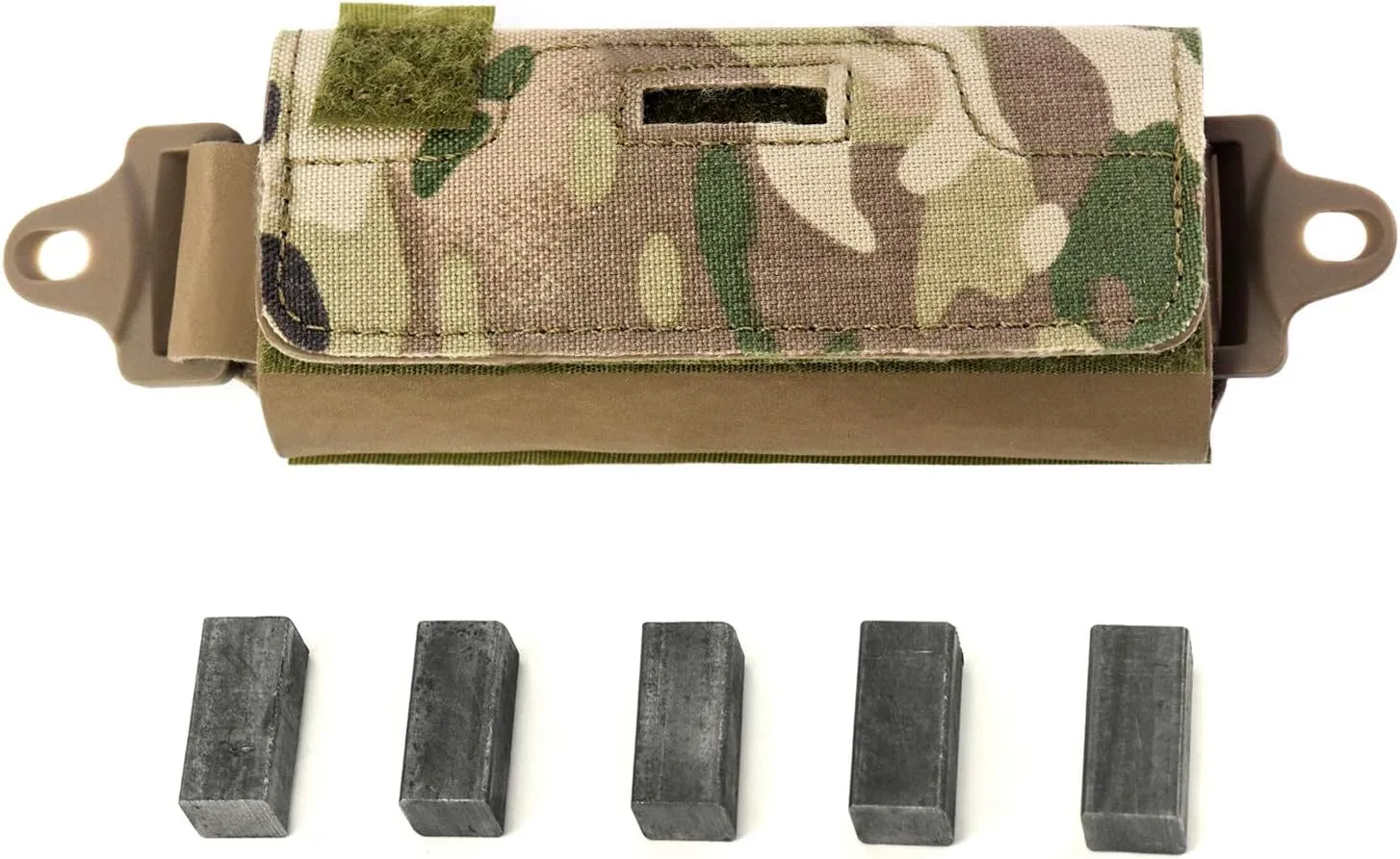 QWORK Helmet Counterbalance Weight Bag, Tactical Helmet Counterweight NVG Pouch for OPS Fast BJ PJ MH Tactical Helmets/Helmet Accessories