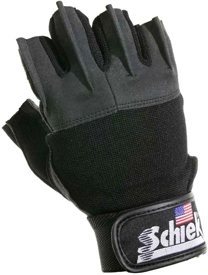 Schiek Sports 530 Platinum Lifting Gloves - Wrist Wrap Non Slip Exercise Gloves