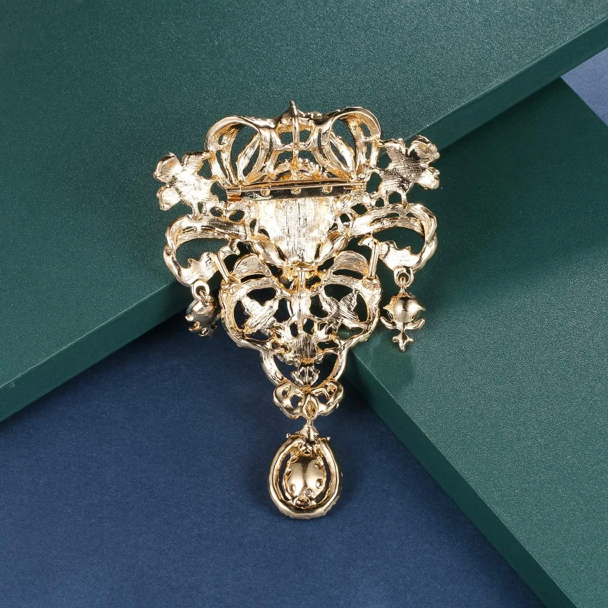 Silver/Gold/Rose Gold Plated Assorted Crystal Rhinestones Brooch Pins Set for DIY Wedding Bouquets Kit