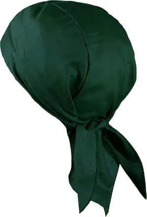 Solid Color Doo Rag with Sweatband, Made in America, Skull Cap for Men Women