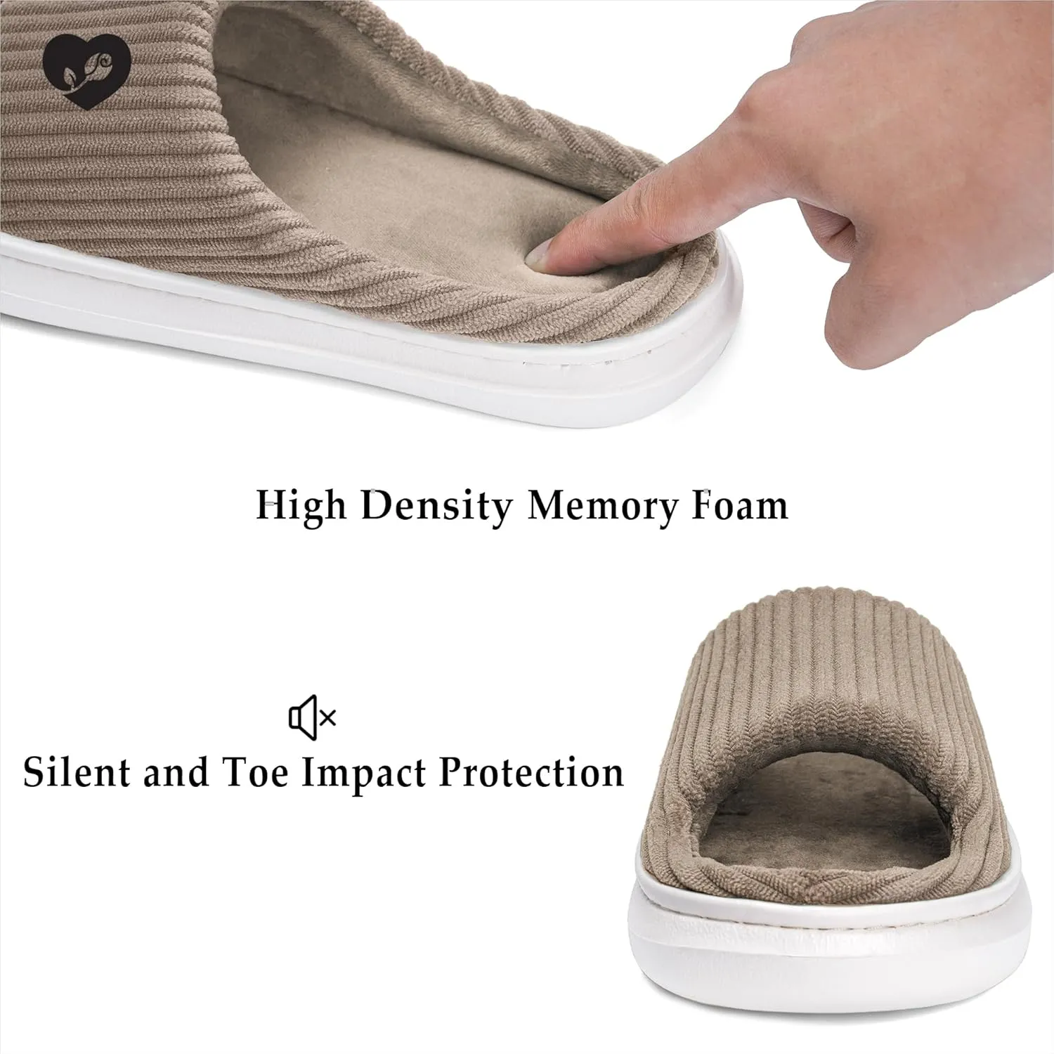SOULROSE Summer House Memory Foam Slippers Comfy Spa Bedroom Slides Women Cloud Lightweight Waffle Cozy Open Toe Indoor Outdoor Platform Shoes