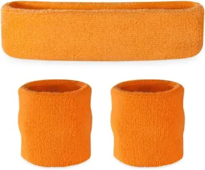 Suddora Sweatbands for Kids, Moisture Wicking 2 Wristbands and 1 Headband Set, Soft and Skin-Friendly Fabric, Moisture-Wicking Athletic Sweat Bands for Basketball, Baseball, Soccer