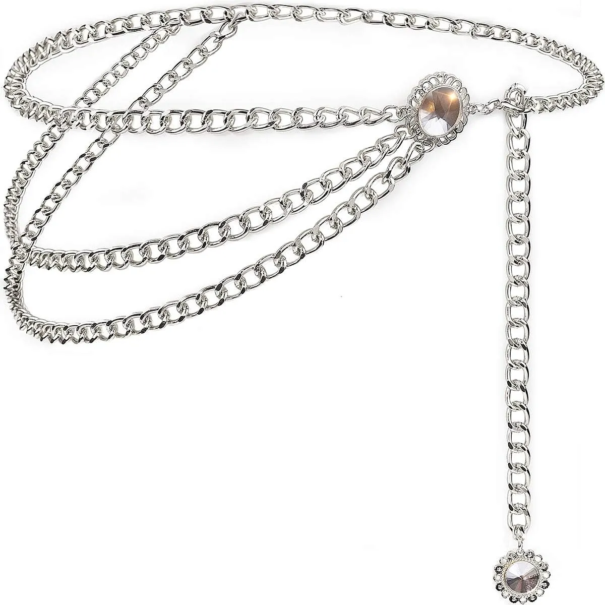 Suyi Chain Belts for Women Waist Chain Belt Multilayer Body Belly Chain