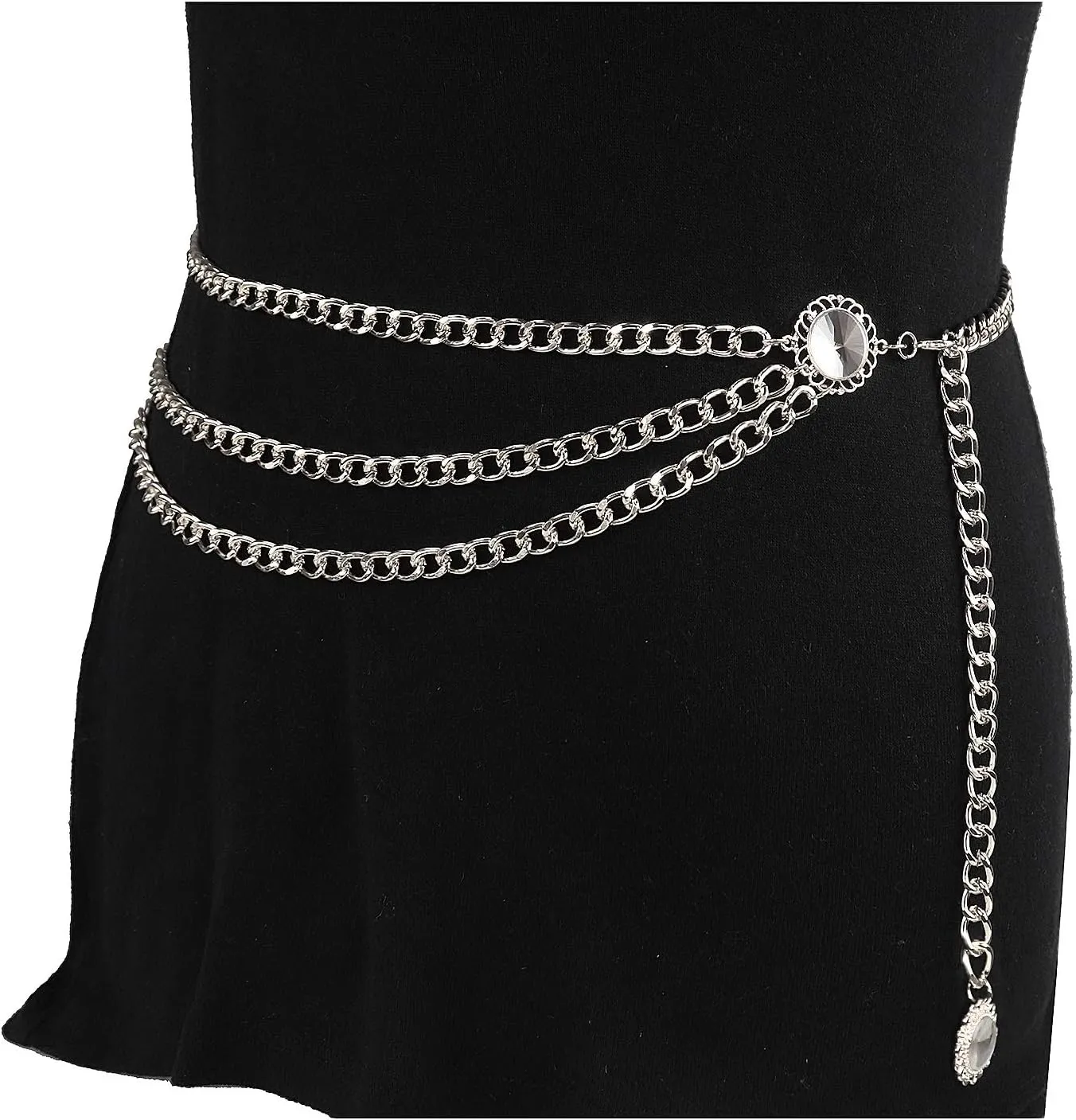 Suyi Chain Belts for Women Waist Chain Belt Multilayer Body Belly Chain