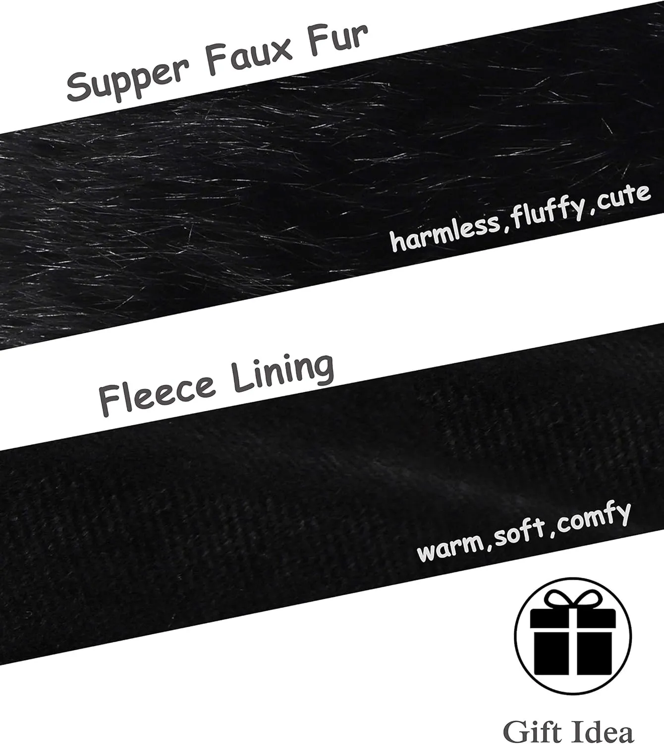 sy soul young Faux Fur Headband with Elastic for Women's Winter Earwarmer Earmuff