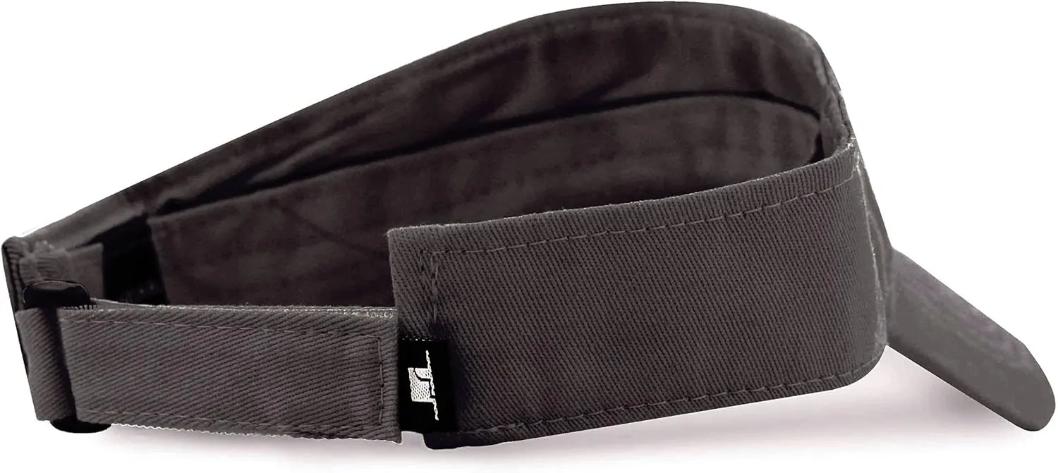 The Hat Depot Kids 100% Cotton Sport Quick-Adjust Strap Closure Sun Protect Golf Visor Cap Hat