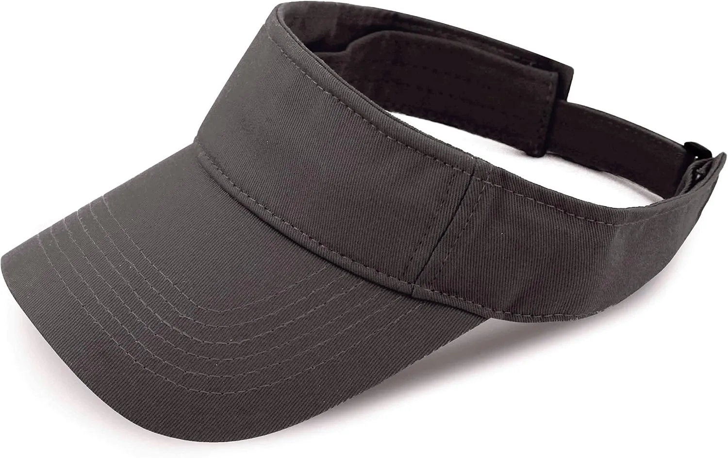The Hat Depot Kids 100% Cotton Sport Quick-Adjust Strap Closure Sun Protect Golf Visor Cap Hat