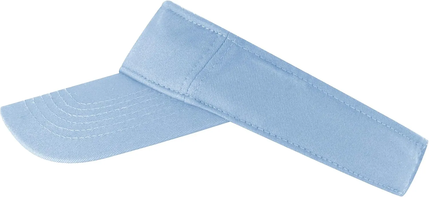 The Hat Depot Kids 100% Cotton Sport Quick-Adjust Strap Closure Sun Protect Golf Visor Cap Hat