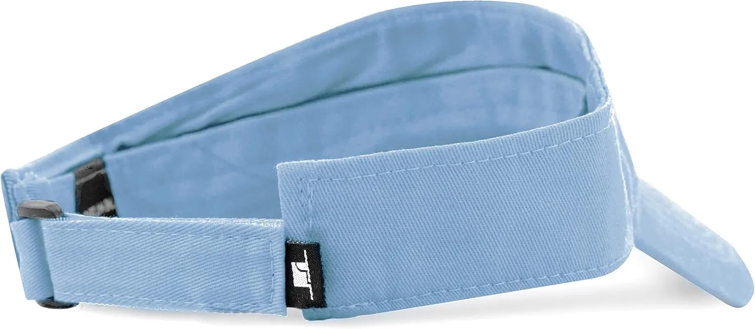The Hat Depot Kids 100% Cotton Sport Quick-Adjust Strap Closure Sun Protect Golf Visor Cap Hat