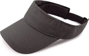 The Hat Depot Kids 100% Cotton Sport Quick-Adjust Strap Closure Sun Protect Golf Visor Cap Hat