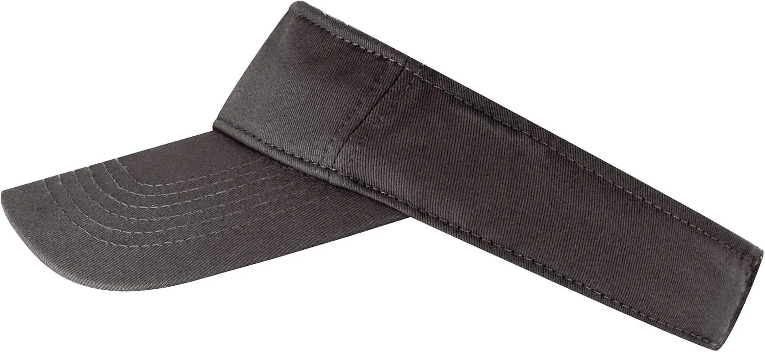 The Hat Depot Kids 100% Cotton Sport Quick-Adjust Strap Closure Sun Protect Golf Visor Cap Hat
