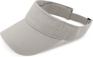 The Hat Depot Kids 100% Cotton Sport Quick-Adjust Strap Closure Sun Protect Golf Visor Cap Hat