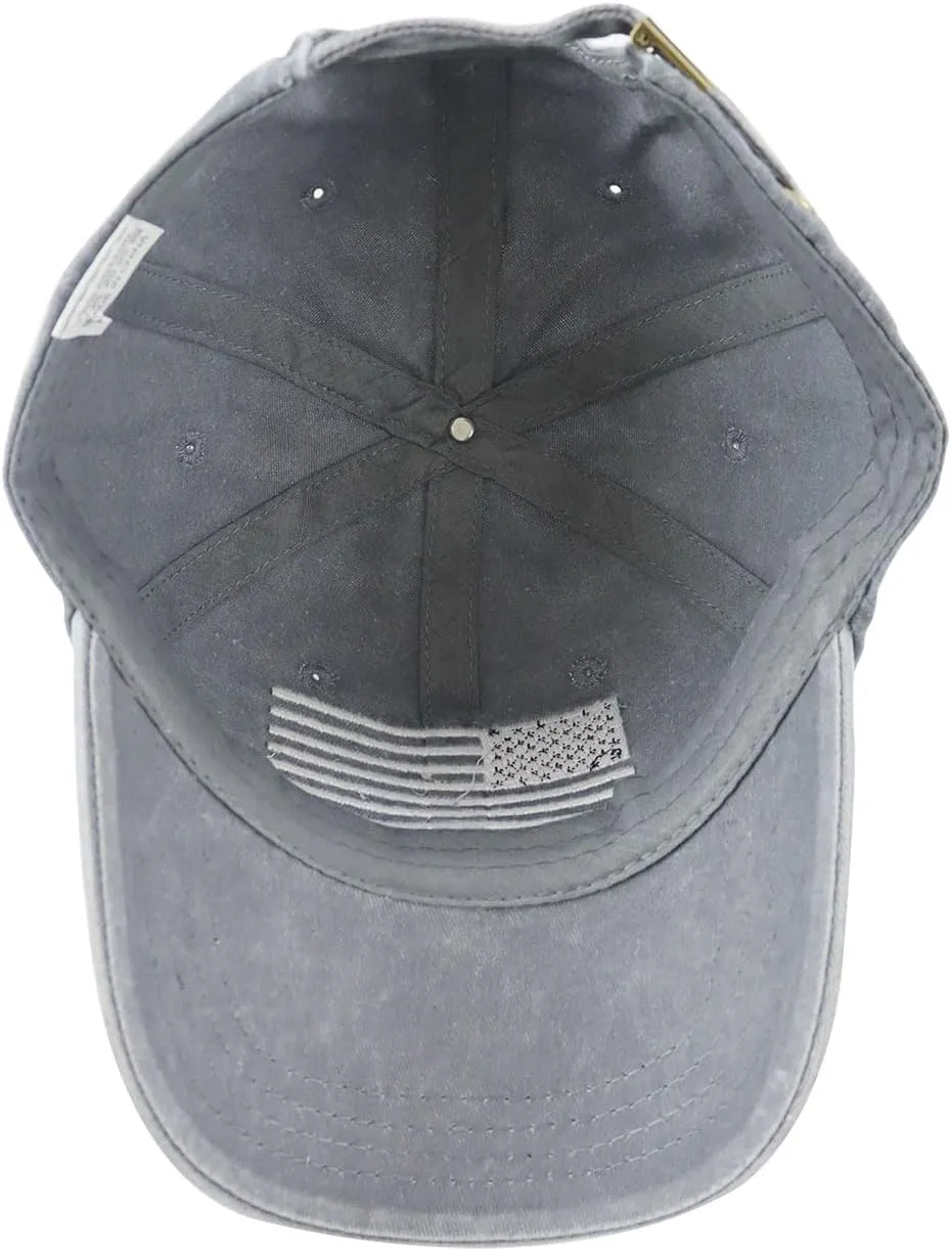 USA Flag Veteran Hat for Men Women, Funny Adjustable Embroidery American Army Military Baseball Cap