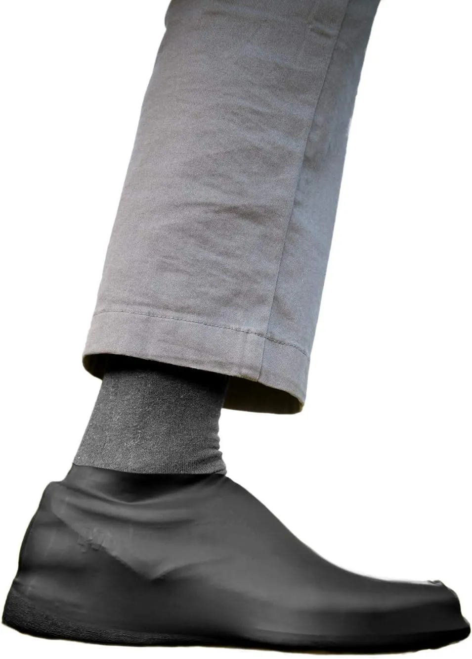 veloToze Roam - Waterproof Shoe Covers, Reusable for Commute in The Rain, Snow, Mud - Slip-on Rubber Galoshes Cover Sneakers or Dress Shoes, Booties for Men and Women