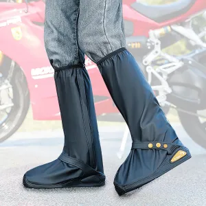 Waterproof Shoe Covers Rain Shoe Cover with Reflector for Men Women Rubber Shoe Covers with Zipper for Hiking Camping Fishing Cycling Gardening