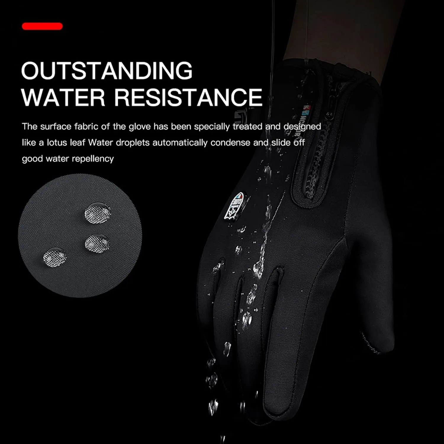 Winter Thermal Gloves for Men and Women, Waterproof Windproof and Non-Slip Gloves, Warm Touch Screen Gloves for Outdoor Running, Cycling, Driving